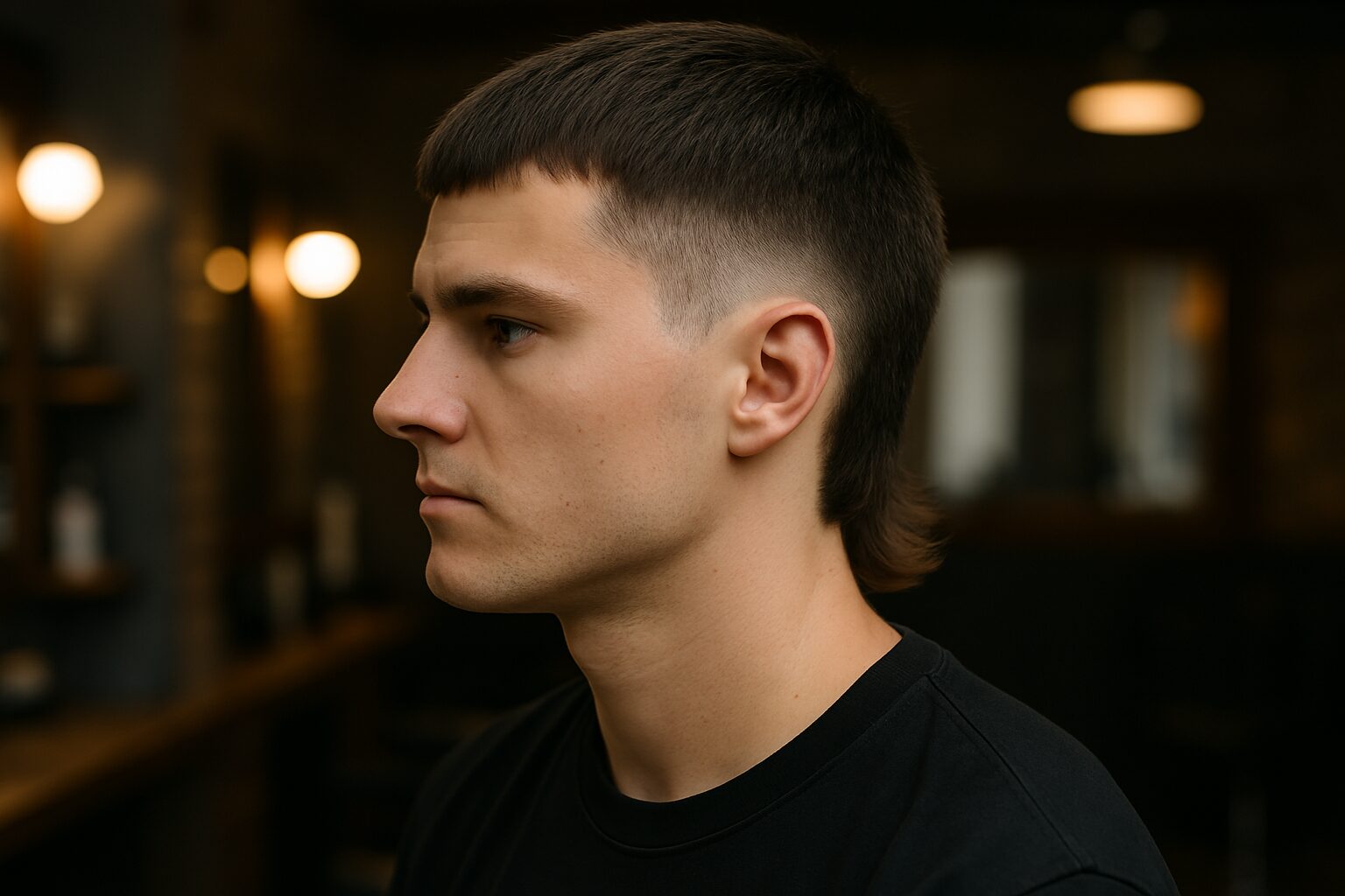 Kurzer Mullet für Männer Bild