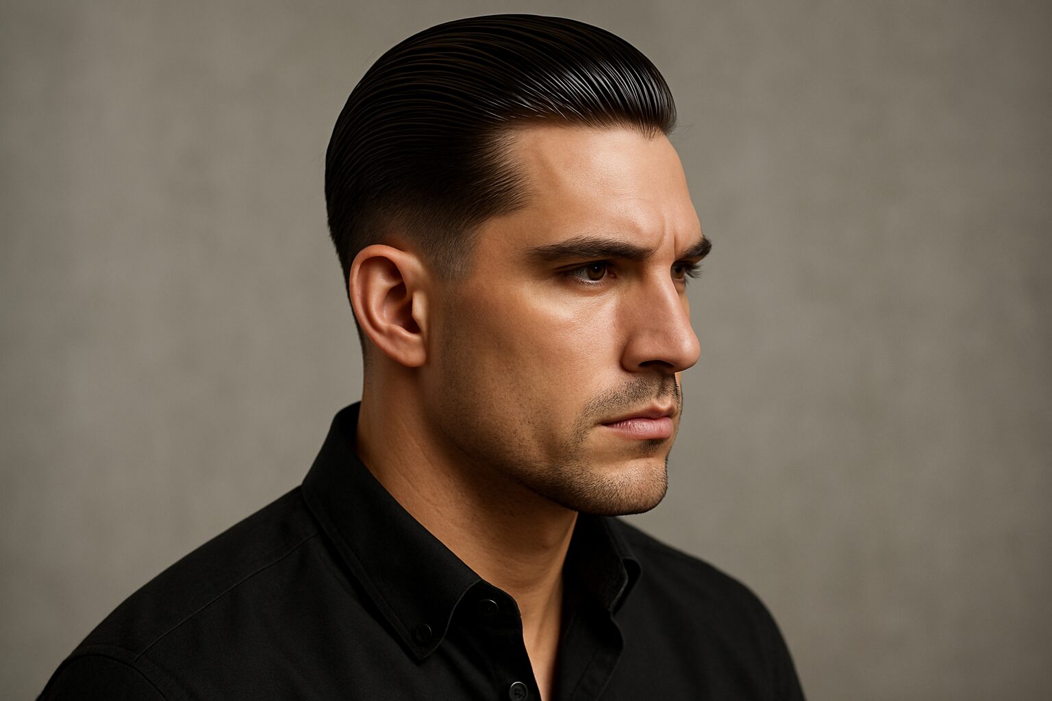 Slick Back Taper Fade